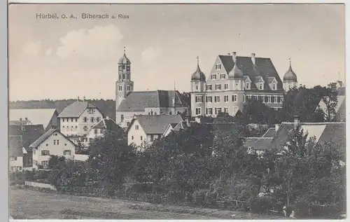 (113481) AK Hürbel, Biberach, Oberschwaben, Kirche, vor 1945