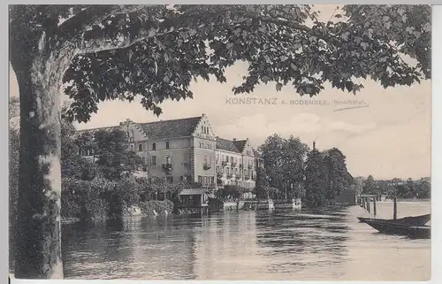 (113409) AK Konstanz, Bodensee, Inselhotel 1906