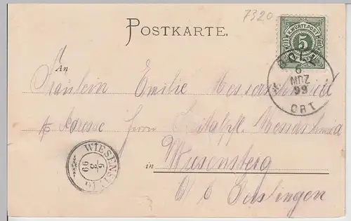 (113391) AK Hohenstaufen, Schwäbische Alb 1899