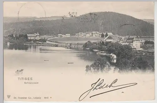 (113373) AK Titisee, Schwarzwald 1900-1905