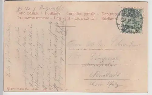 (113321) AK Offenburg, Rathaus, Marktstände, Denkmal 1908