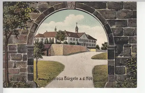 (113205) Künstler AK Schloss Bürgeln auf der Höh, Schliengen 1911