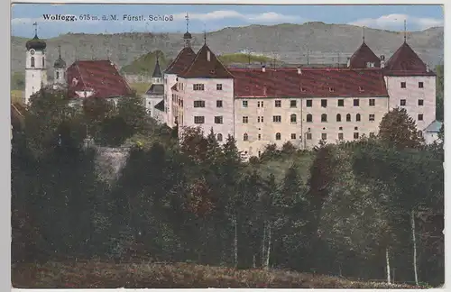 (113107) AK Wolfegg, Fürstl. Schloss, Feldpost 1915