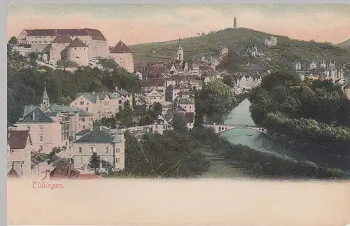 (112905) AK Tübingen, Gesamtansicht um 1900