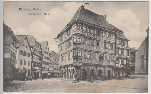 (112849) AK Mosbach (Baden), Palmsches Haus 1909