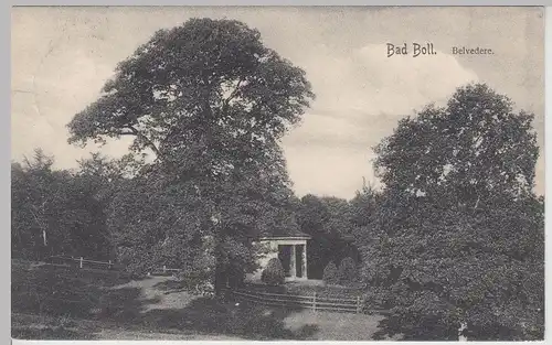 (112845) AK Bad Boll, Belvedere, 1915