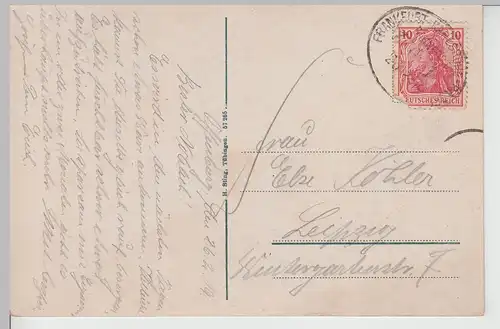 (112673) AK Offenburg, Hauptstraße, Bahnpost 1919