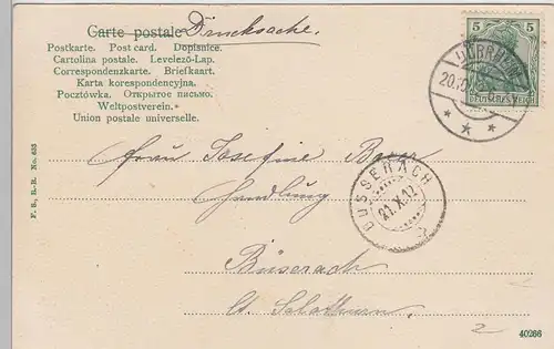 (111893) AK Bad Dürrheim, Salineanlagen, Karte bis um 1905, gelaufen 1912