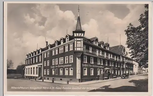 (110958) Foto AK Königsfeld im Schwarzwald, Hotel-Pension der Brüdergemeinde, 19
