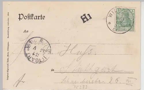 (110501) AK Wildbad, Totalansicht von Westen, 1904