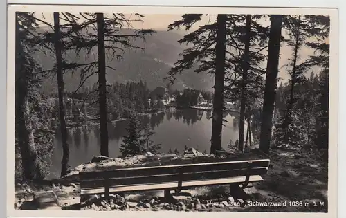 (110135) Foto AK Mummelsee, Schwarzwald 1936