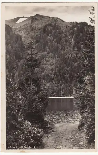 (109742) Foto AK Feldsee mit Seebuck, Schwarzwald 1936