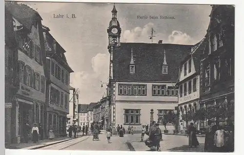 (109550) AK Lahr, Schwarzwald, Rathaus, Apotheke 1927