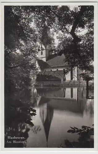 (109321) Foto AK Blaubeuren, Blautopf, Kloster, Kirche, vor 1945