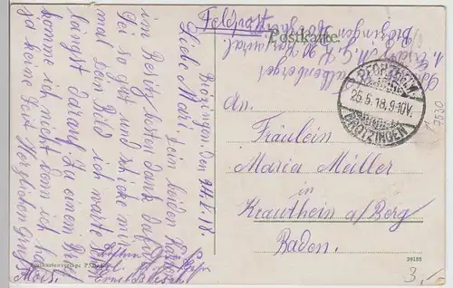 (109153) AK Pforzheim Dillweißenstein, Wasserfall 1918