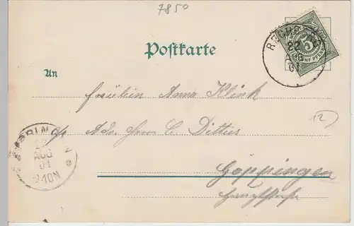 (108863) AK Burg Hohenrechberg, Rechberg, Schwäbisch Gmünd 1901