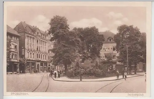(108802) AK Pforzheim, Sedanplatz, vor 1945