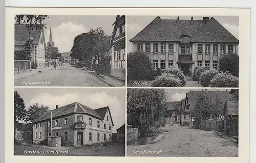 (108789) AK Legelshurst, Willstätt, Gasthaus zum Hirsch, Schule, Hauptstraße 194