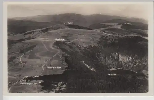 (108727) Foto AK Feldberg, Schwarzwald, Feldsee, Seebuck, Sonderstempel 1935