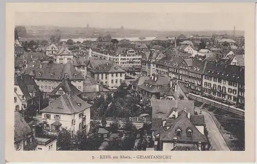 (107465) AK Kehl am Rhein, Gesamtansicht, 1927