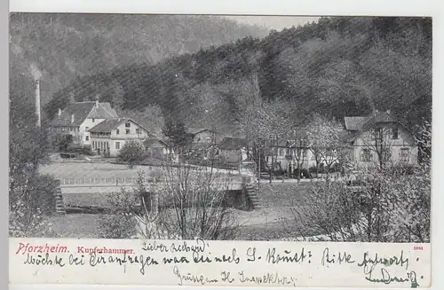 (107353) AK Pforzheim, Kupferhammer, 1904