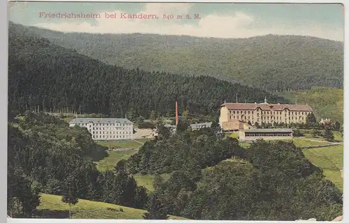 (107335) AK Friedrichsheim bei Kandern, 1909