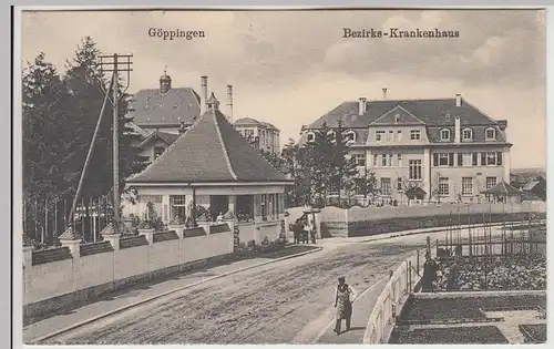 (107330) AK Göppingen, Bezirks-Krankenhaus, 1917