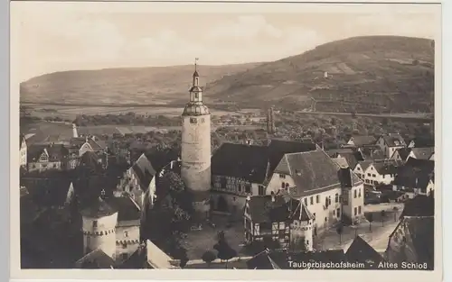 (107237) Foto AK Tauberbischofsheim, Altes Schloss, vor 1945