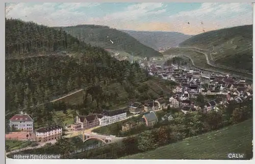 (107220) AK Calw, Höhere Handelsschule, 1914