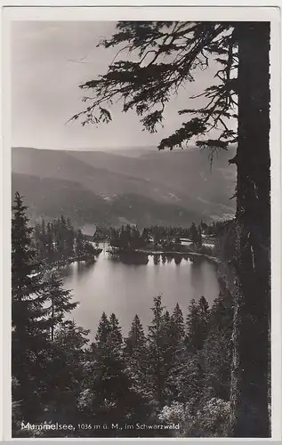(106968) Foto AK Mummelsee, Seebach, Schwarzwald, Feldpost 1942