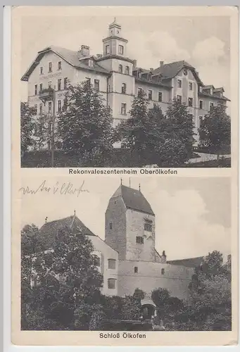 (106826) AK Ölkofen, Schloss u. Rekonvaleszentenheim, 1937
