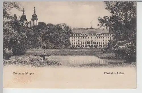 (106317) AK Donaueschingen, Fürstliches Schloss 1929