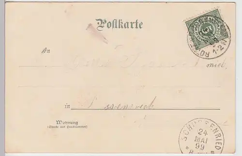 (106315) AK Rottenburg a.N., Preussisch, 1899