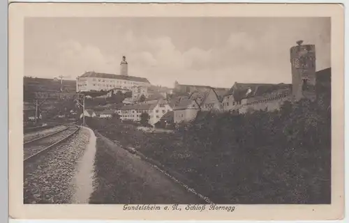 (106306) AK Gundelsheim a.N., Schloss Hornegg, 1910er