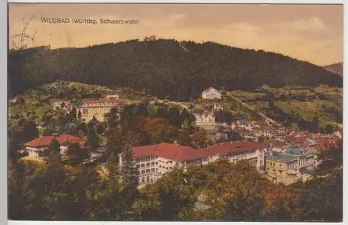 (106216) AK Wildbad im Schwarzwald, Totale 1934