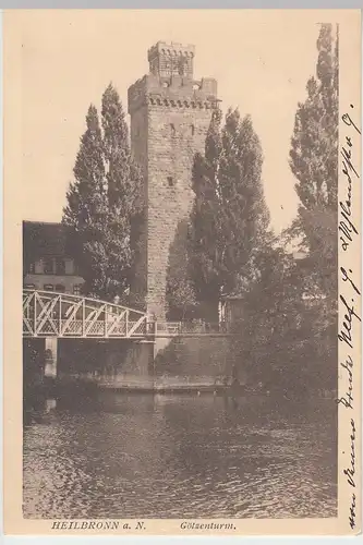 (105032) AK Heilbronn, Götzenturm, 1909