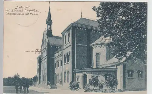 (104445) AK Jordanbad bei Biberach, Schwesternhaus mit Kapelle, 1910