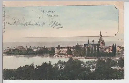 (104392) AK Konstanz am Bodensee, Panorama 1902