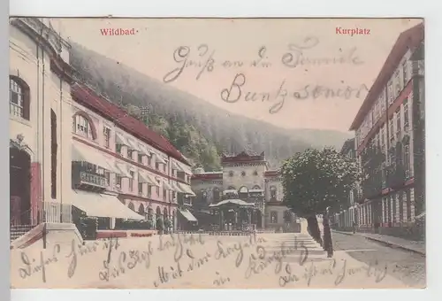 (104348) AK Wildbad, Kurplatz 1905