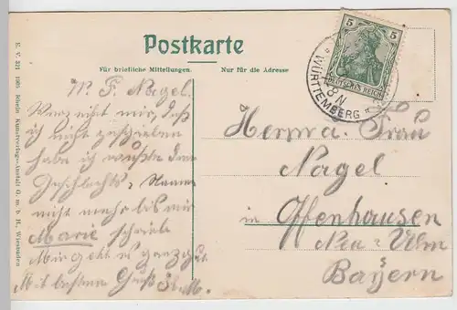 (104348) AK Wildbad, Kurplatz 1905