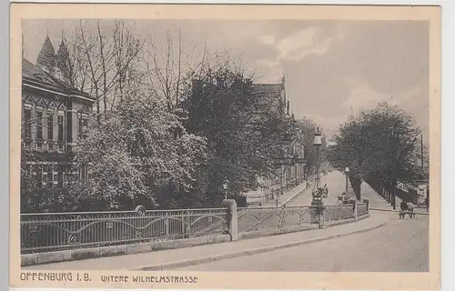 (104331) AK Offenburg i.B., Untere Wilhelmstraße, um 1915