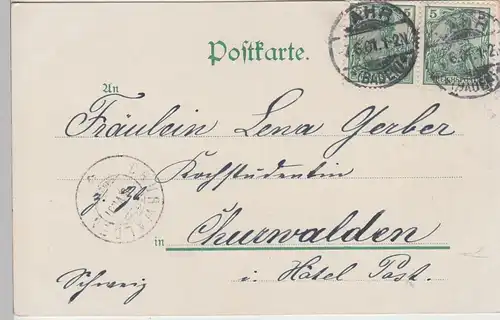 (104297) AK Lahr i. Schwarzwald, Reichswaisenhaus, 1901