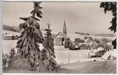 (104274) Foto AK Schönwald im Schwarzwald, Wintermotiv 1961