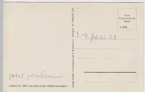 (101481) AK Donaueschingen, Fliegeraufnahme, 1928