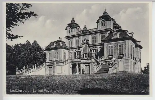 (101462) AK Schloss Favorite, Ludwigsburg, vor 1945