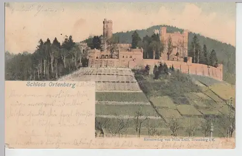 (101447) AK Schloss Ortenberg, Baden 1900