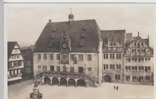 (101380) Foto AK Heilbronn, Marktplatz, Rathaus, vor 1945