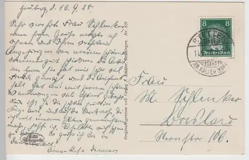 (100994) Foto AK Donautal, Beuron, Panorama, Kloster 1928