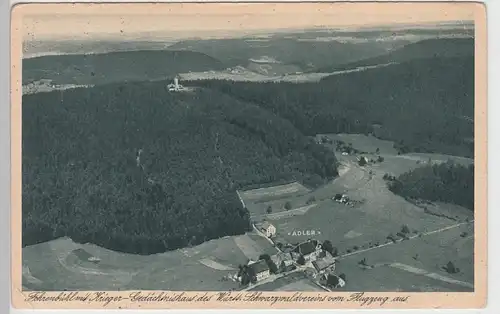 (100962) AK Fohrenbühl, Schwarzwald, Gasthaus Adler, Krieger Gedächtnishaus, vor