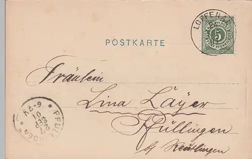 (100938) AK Gruß aus Loffenau, Panorama 1901